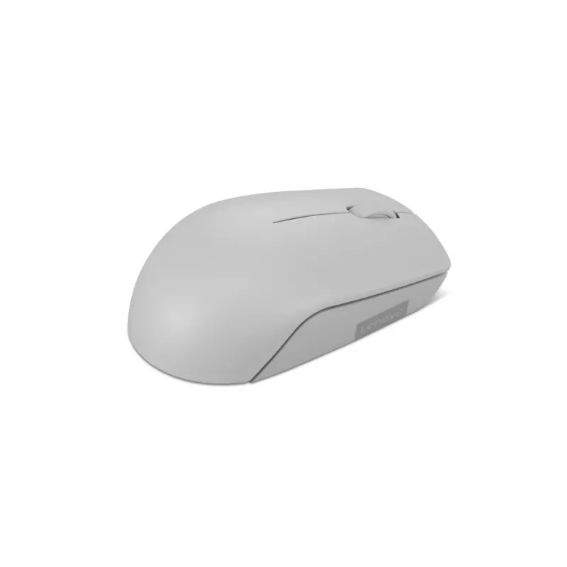 Ratón inalámbrico Lenovo Compact Arctic Grey — Ambidiestro, RF inalámbrico, 1000 DPI, 3 botones, alimentado por pilas