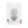 Ratón inalámbrico Lenovo Compact Arctic Grey — Ambidiestro, RF inalámbrico, 1000 DPI, 3 botones, alimentado por pilas