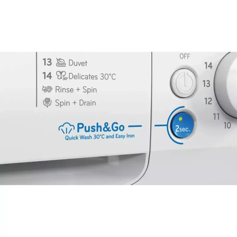 Lavadora de carga frontal Indesit BWE 91496X WSV EE — 9 kg, 1400 rpm, energía A, blanca