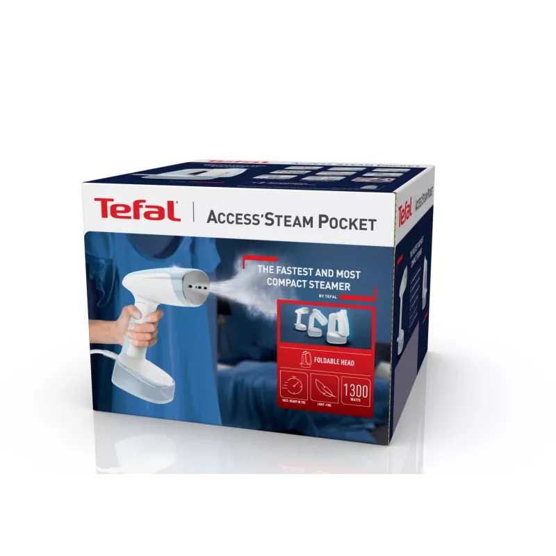 Tefal Access Steam Pocket DT3041 Plancha de vapor de mano 1300 W Azul, Blanco