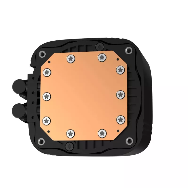 Refrigeración líquida todo en uno DeepCool LS720S Zero Dark — 3 ventiladores de 120 mm, radiador de 360 mm, tubos de 41 cm, bomba de 6 W, compatible con LGA1151/AM4/AM5, negra
