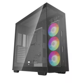 Caja de PC DeepCool CH780 Torre — Full Tower, compatible con E-ATX, cristal templado, aRGB, USB-C, GPU máx. 480 mm
