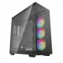 DeepCool CH780 caja Full Tower para gaming, E-ATX, ventana lateral de vidrio templado, sin fuente de alimentación, negra
