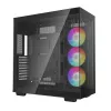 DeepCool CH780 caja Full Tower para gaming, E-ATX, ventana lateral de vidrio templado, sin fuente de alimentación, negra