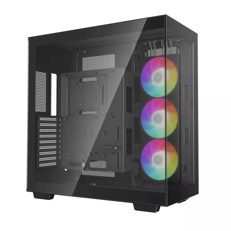 DeepCool CH780 caja Full Tower para gaming, E-ATX, ventana lateral de vidrio templado, sin fuente de alimentación, negra