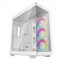 DeepCool CH780 WH caja Full Tower para gaming, E-ATX, ventana lateral de vidrio templado, sin fuente de alimentación, blanca