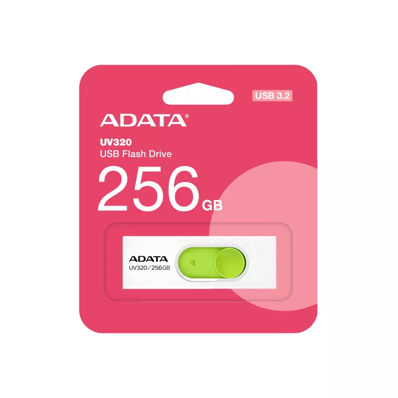 Memoria USB ADATA UV320 256 GB USB Type-A 3.2 Gen 1 (3.1 Gen 1) verde, blanco