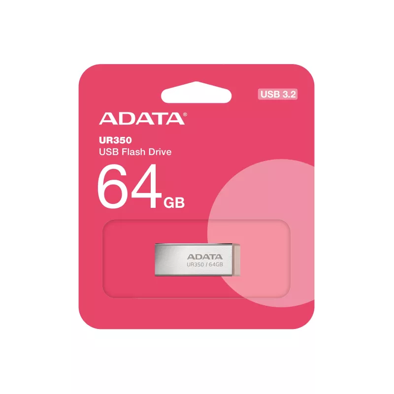Memoria USB ADATA UR350 64 GB USB Type-A 3.2 Gen 1 (3.1 Gen 1) marrón
