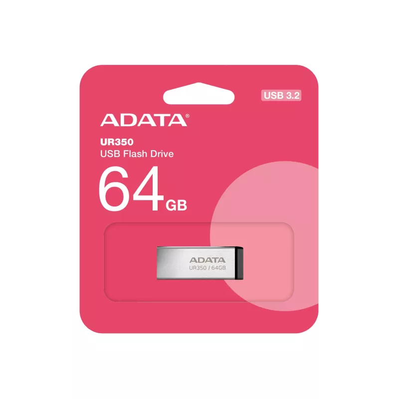 Memoria USB ADATA UR350 64 GB USB Type-A 3.2 Gen 1 (3.1 Gen 1) negro