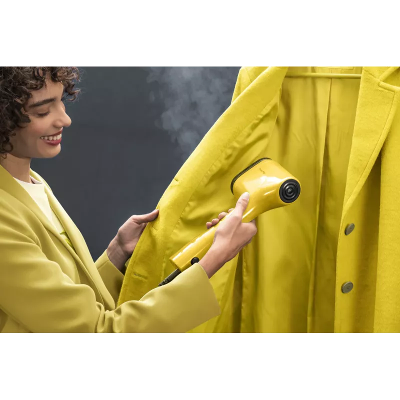 Plancha de vapor de mano Tefal DT2026 — depósito de agua de 0,07 l, 1300 W, amarillo