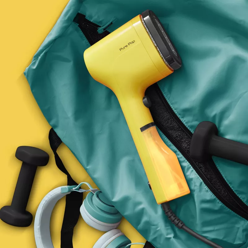 Plancha de vapor de mano Tefal DT2026 — depósito de agua de 0,07 l, 1300 W, amarillo