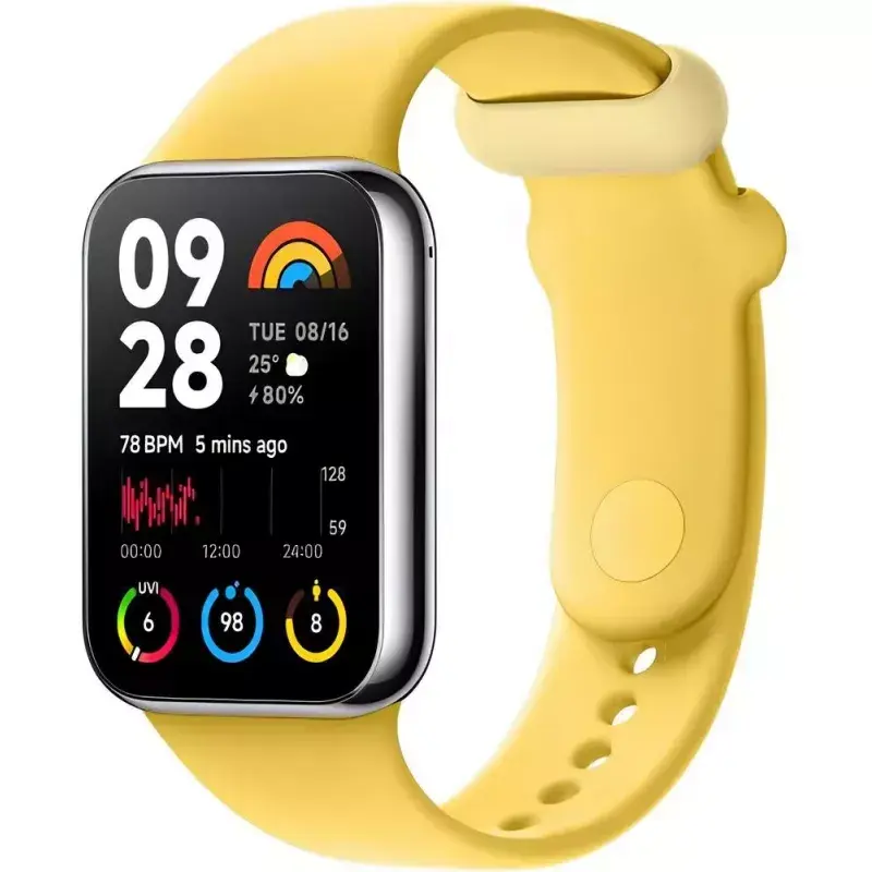 Correa de repuesto de TPU para Xiaomi Smart Band 8 Pro – amarillo limón