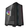 Caja para PC DeepCool CC560 ARGB V2 semitorre negra — ATX/Micro-ATX/Mini-ITX, cristal templado, aRGB, admite GPU de hasta 370 mm