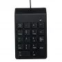 Teclado numérico GEMBIRD KPD-U-03 USB 18 teclas Scissorswitch, cable de 1,45 m, negro