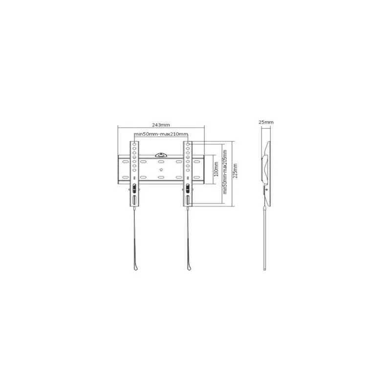 Soporte de pared para TV GEMBIRD (fijo), 23in-42in