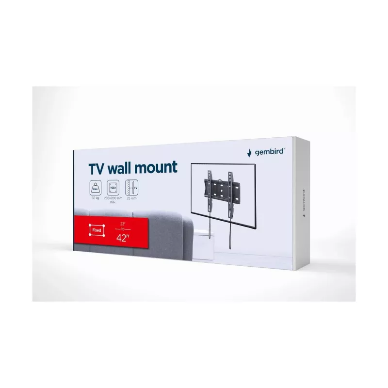 Soporte de pared para TV GEMBIRD (fijo), 23in-42in