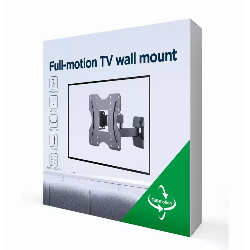 Soporte de pared para TV Gembird WM-42ST-01 106,7 cm 20 kg negro