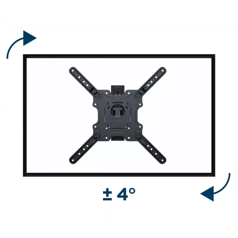 Soporte de pared para TV GEMBIRD Premium orientación total, 32–55 pulgadas, 32 kg