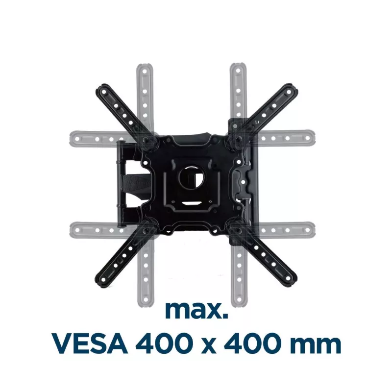 Soporte de pared para TV GEMBIRD Premium orientación total, 32–55 pulgadas, 32 kg