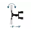 Soporte de pared para TV GEMBIRD Premium orientación total, 32–55 pulgadas, 32 kg