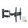 Gembird WM-55ST-02 soporte de pared articulado para TV de 32–55", VESA 100x100–400x400, inclinación de -5° a 8°, giro ±90°, máx. 30 kg, acero, negro