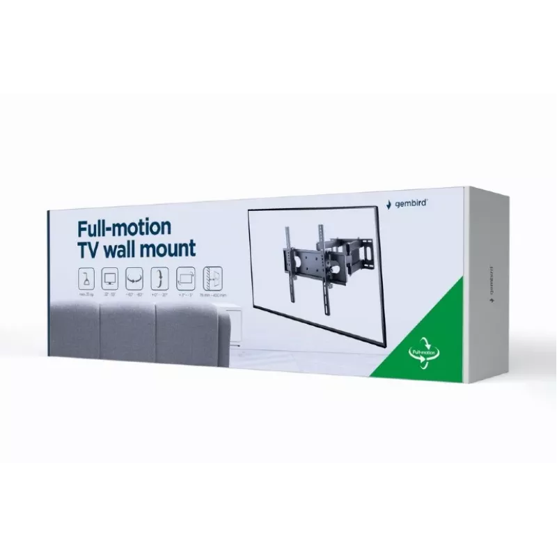 Soporte de pared para TV GEMBIRD (orientación total), 32–55 pulgadas