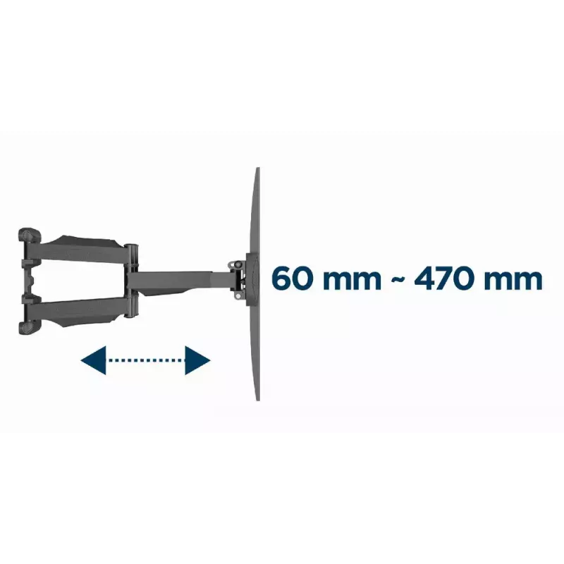 Soporte de TV Gembird WM-58ST-01 acero 58 pulgadas 36,4 kg de capacidad de carga