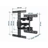 Soporte de pared para TV GEMBIRD orientación total, 81,3 cm (32 pulgadas) – 165,1 cm (65 pulgadas)