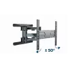 Soporte de pared para TV Gembird WM-80ST-01 acero para pantallas de 40–80 pulgadas, 50 kg, VESA 100×100–600×400, inclinable y orientable