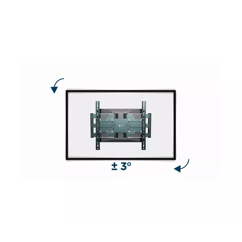 Soporte de pared para TV Gembird WM-80ST-01 acero para pantallas de 40–80 pulgadas, 50 kg, VESA 100×100–600×400, inclinable y orientable
