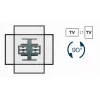 Soporte de pared para TV GEMBIRD orientación total giratorio, 40–80 pulgadas