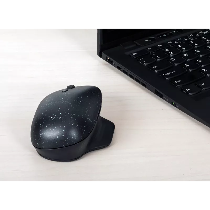 Targus ErgoFlip EcoSmart ratón Bluetooth ergonómico y ambidiestro AMB586GL, negro