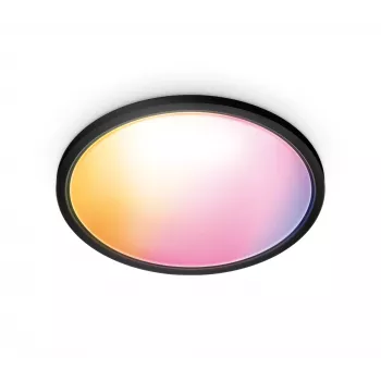 Lámpara de techo inteligente wizarding world Superslim Ceiling 32 W, negra, 545×545×38 mm, 220–240 V