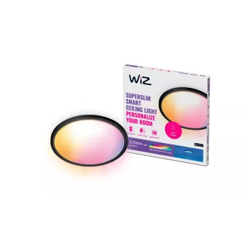 Lámpara de techo inteligente wizarding world Superslim Ceiling 32 W, negra, 545×545×38 mm, 220–240 V