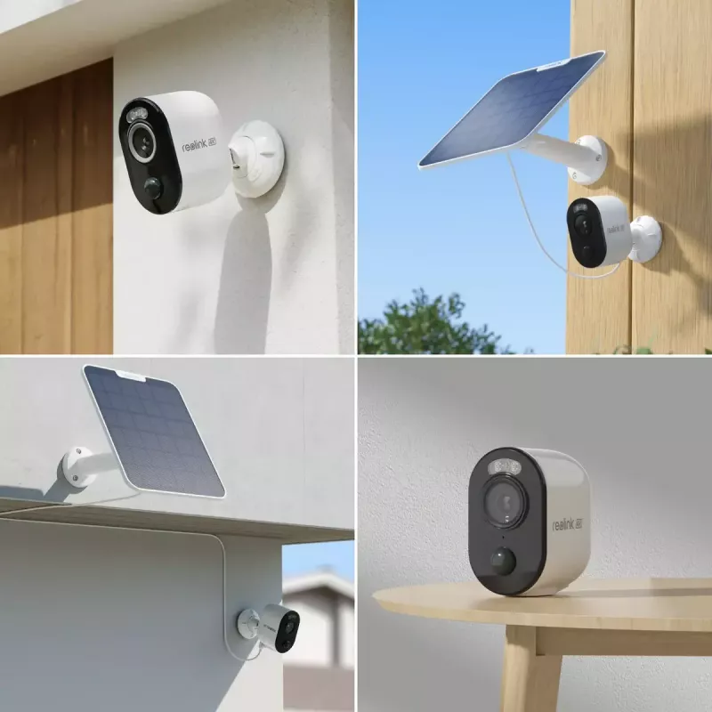 Cámara de vigilancia IP Reolink Argus Series B350 4K, inalámbrica, 8 MP, 3840×2160, campo de visión 125°, IP65, batería de 6000 mAh