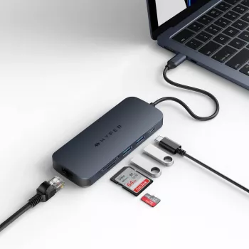 Targus HD4004GL Estación de acoplamiento/replicador de puertos para portátil USB Type-C azul