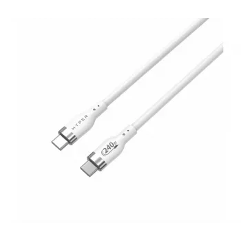 TARGUS Hyper Cable de carga USB-C de silicona 240W de 2m - blanco