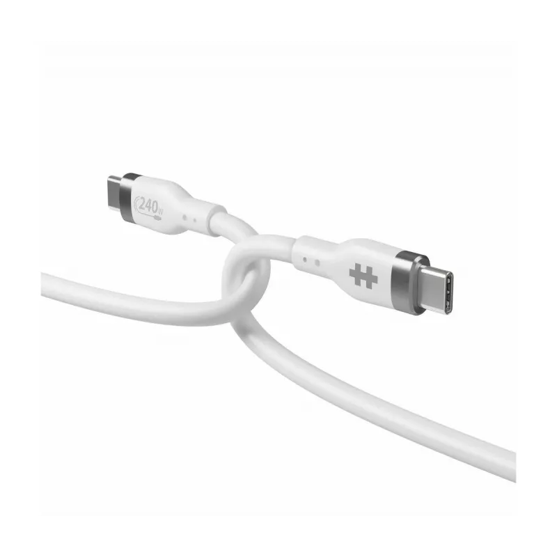 TARGUS Hyper Cable de carga USB-C de silicona 240W de 2m - blanco