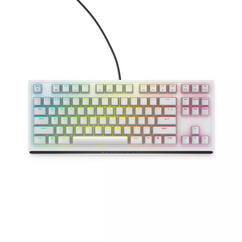 Teclado gaming Alienware AW420K USB QWERTY US International blanco