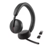 Auriculares inalámbricos DELL Pro - WL3024, con cable e inalámbricos, telefonía/música, 20 - 20000 Hz, 182 g, auriculares, negro