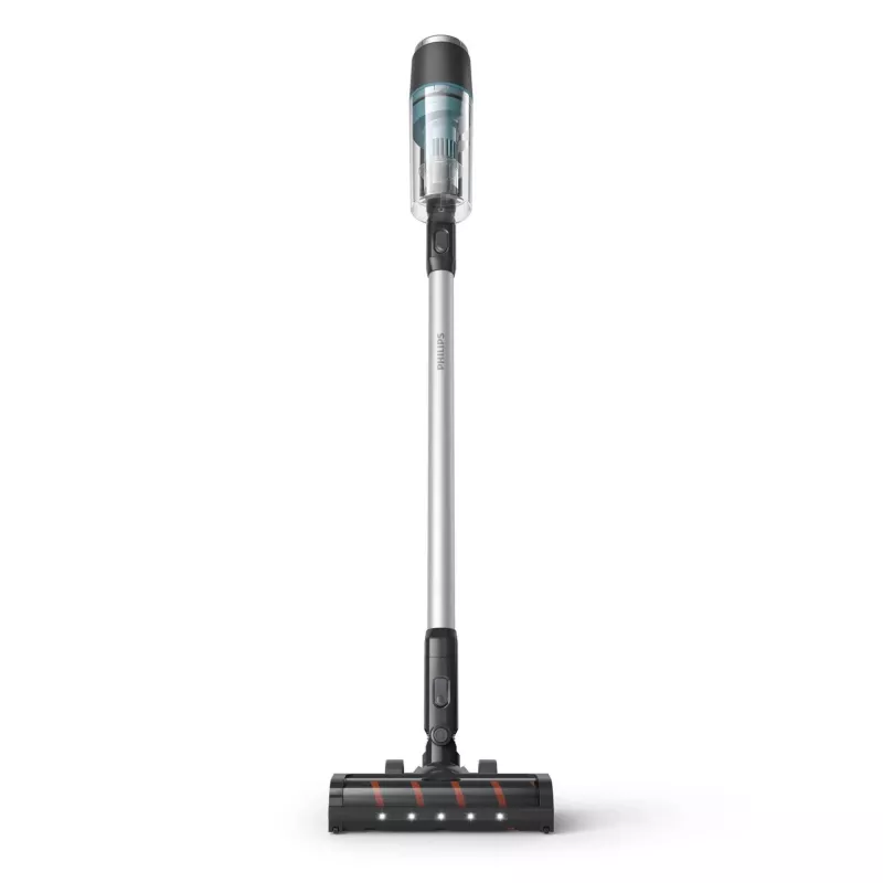 Aspirador Philips 3000 Serie XC3133/01, sin bolsa, inalámbrico, 25,2 V Li-Ion, separación ciclónica, turbo, cepillo mini, negro/azul
