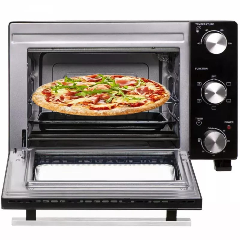 Horno de sobremesa eléctrico Adler AD 6024 — compacto, 22 l de capacidad, 1300 W, negro