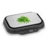 Báscula de cocina Caso KitchenDuo 03291 — báscula de cocina digital, acero inoxidable y negra, pantalla LED, capacidad 5 kg, función tara