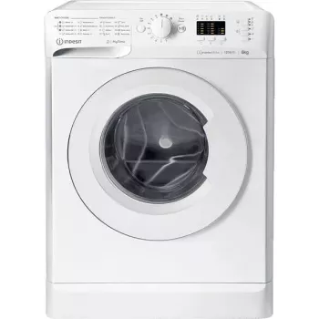 Lavadora de carga frontal INDESIT MTWSA 61294 W EE, 6 kg, motor inverter, clase de eficiencia energética C