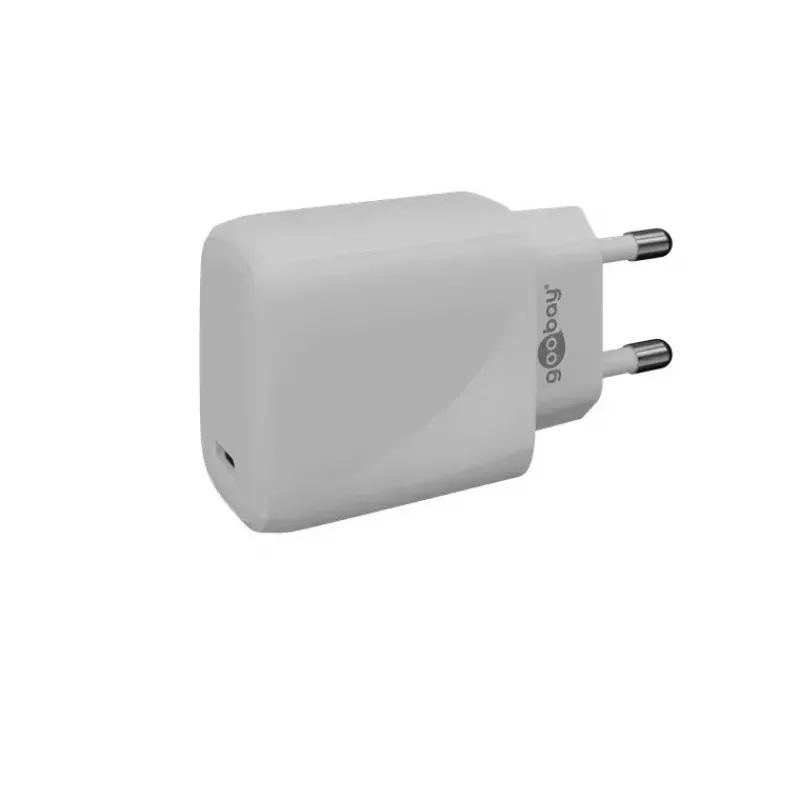 Cargador AC Goobay 65406 USB Type-C 5V para auriculares portátiles smartphones