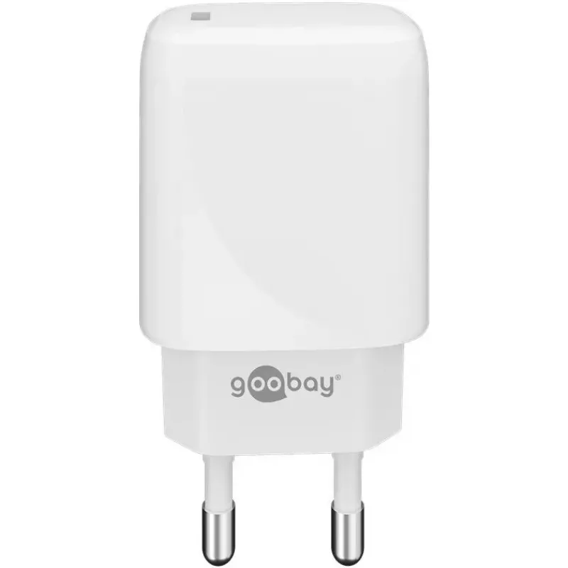 Cargador AC Goobay 65406 USB Type-C 5V para auriculares portátiles smartphones