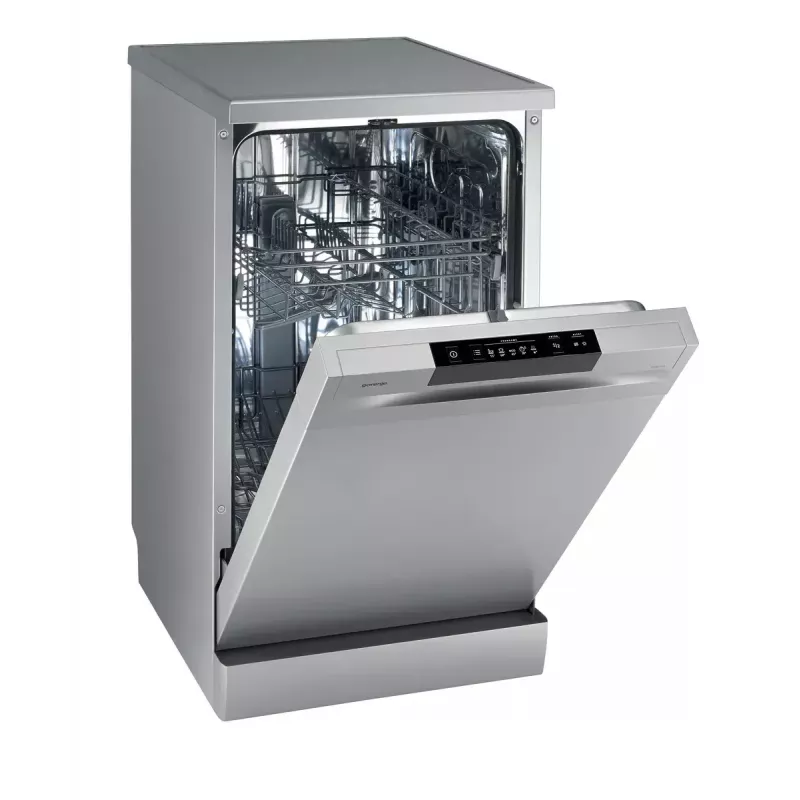 Lavavajillas independiente Gorenje GS520E15S, estrecho 45 cm, 9 cubiertos, 47 dB, gris