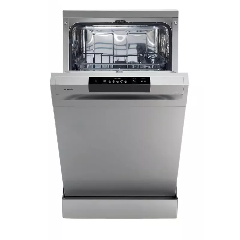 Lavavajillas independiente Gorenje GS520E15S, estrecho 45 cm, 9 cubiertos, 47 dB, gris