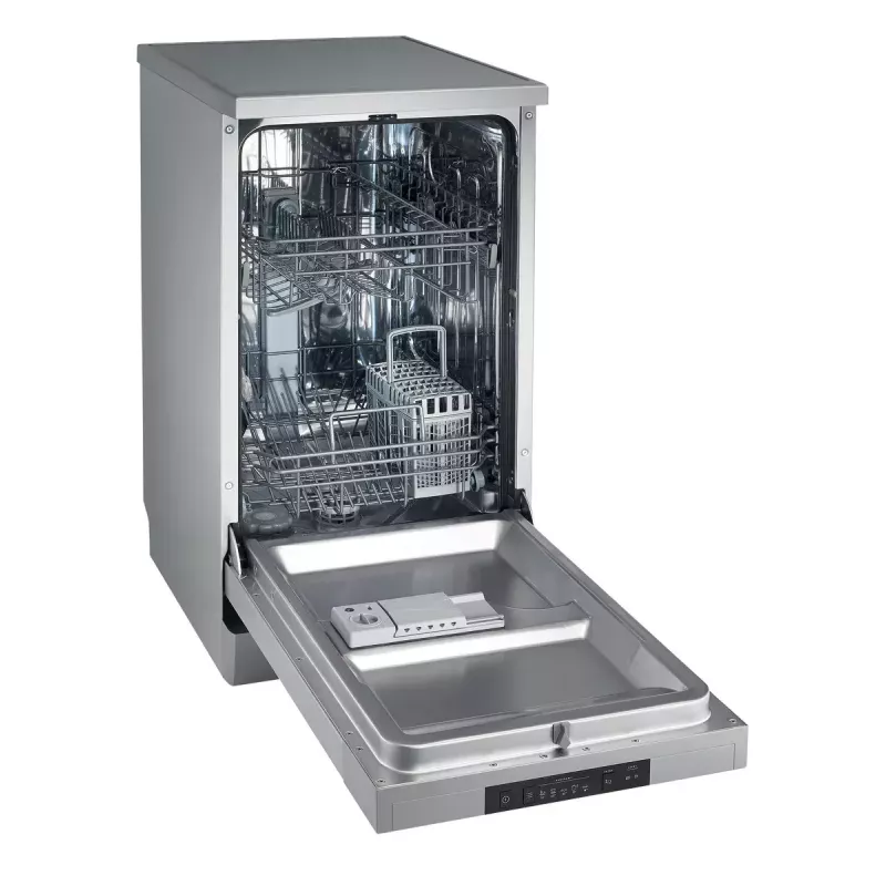 Lavavajillas independiente Gorenje GS520E15S, estrecho 45 cm, 9 cubiertos, 47 dB, gris