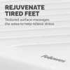 Fellowes reposapiés bajo el escritorio - Breyta reposapiés ergonómico con superficie texturizada - reposapiés para oficina y hogar - blanco